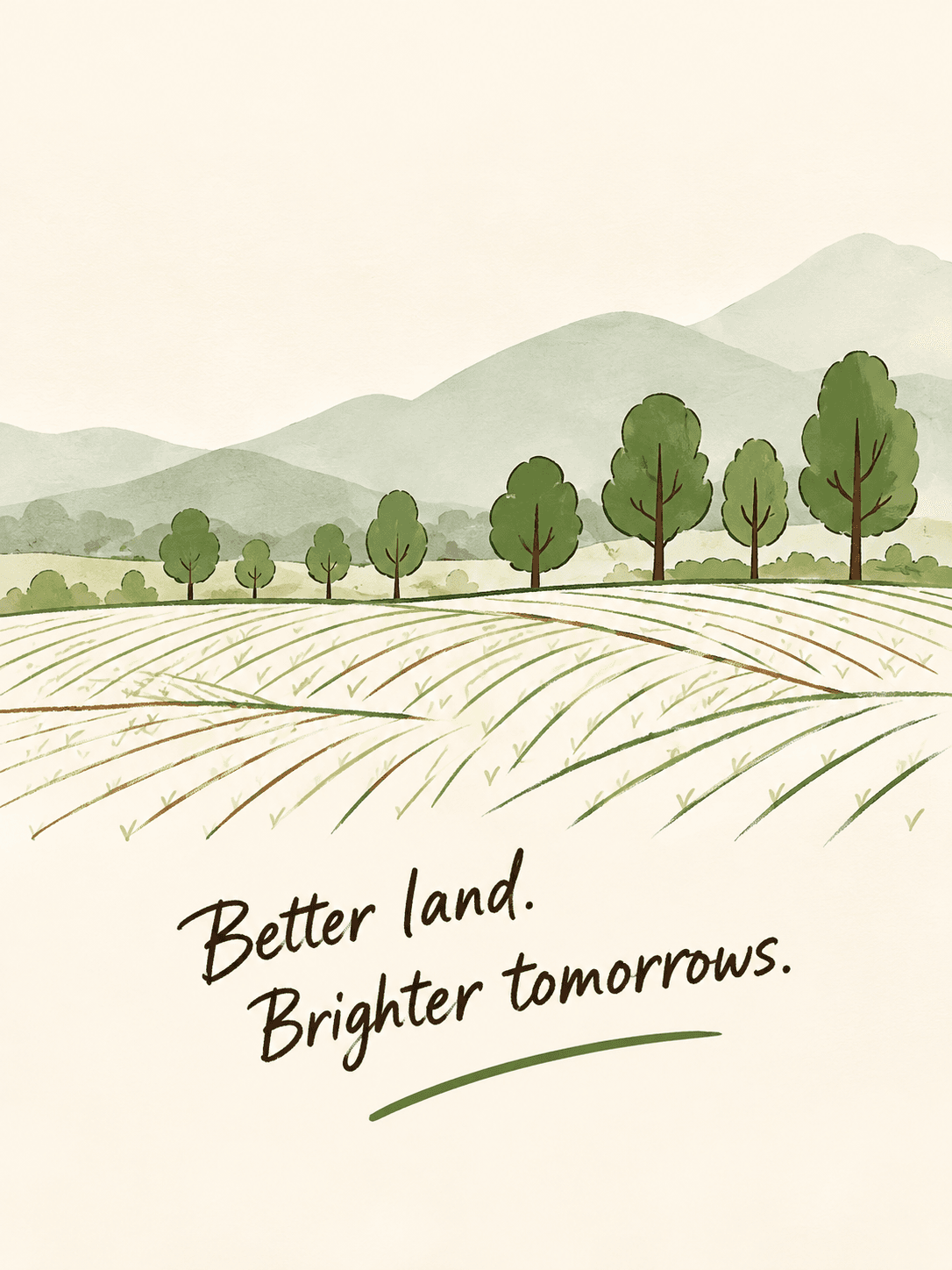 Better land. Brighter tomorrows.